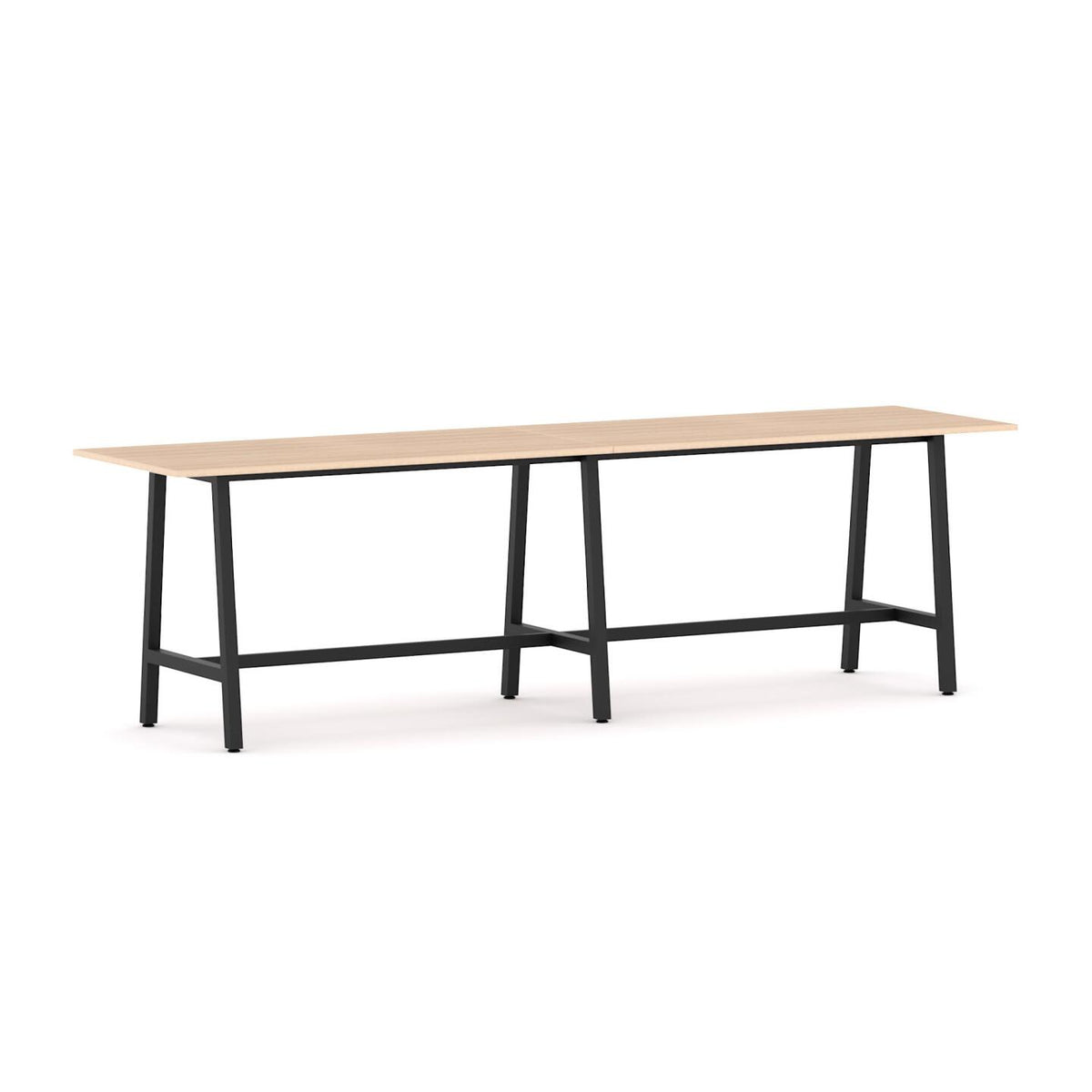 Axis Trestle Bar Leaner 6-Leg — Black, New Oak Matte