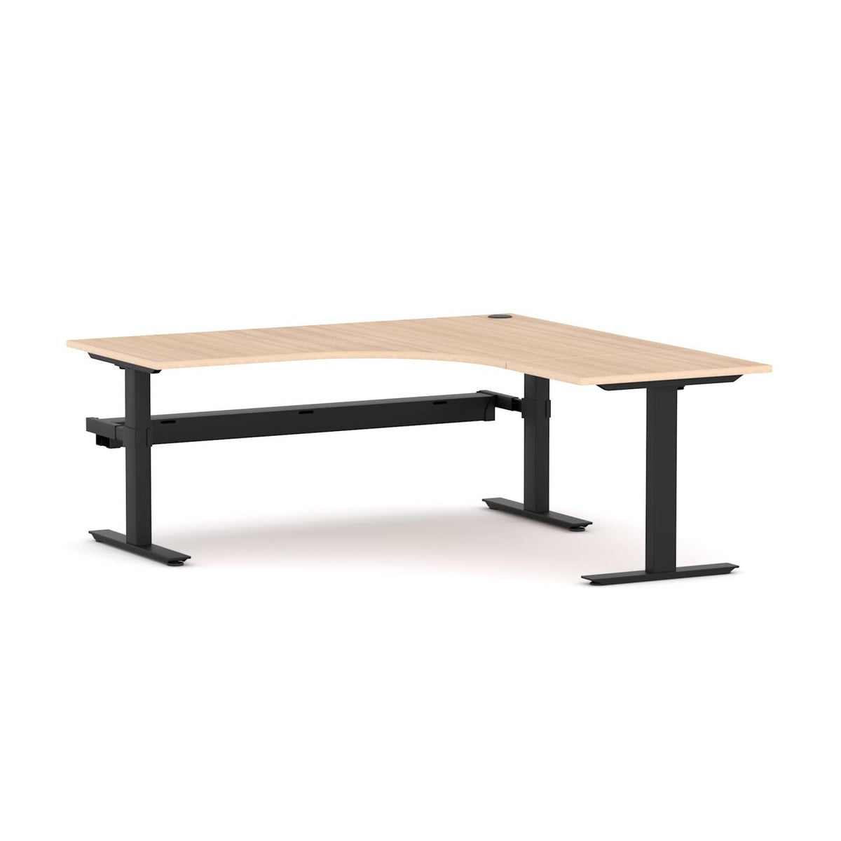 Agile Fixed Rectangle 90° Workstation - alternate view, size or finish; optional items may be shown