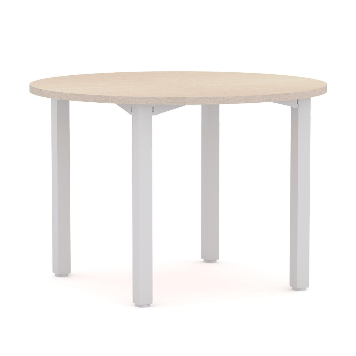 Axis Round Table 4-Leg — White, Nordic Maple