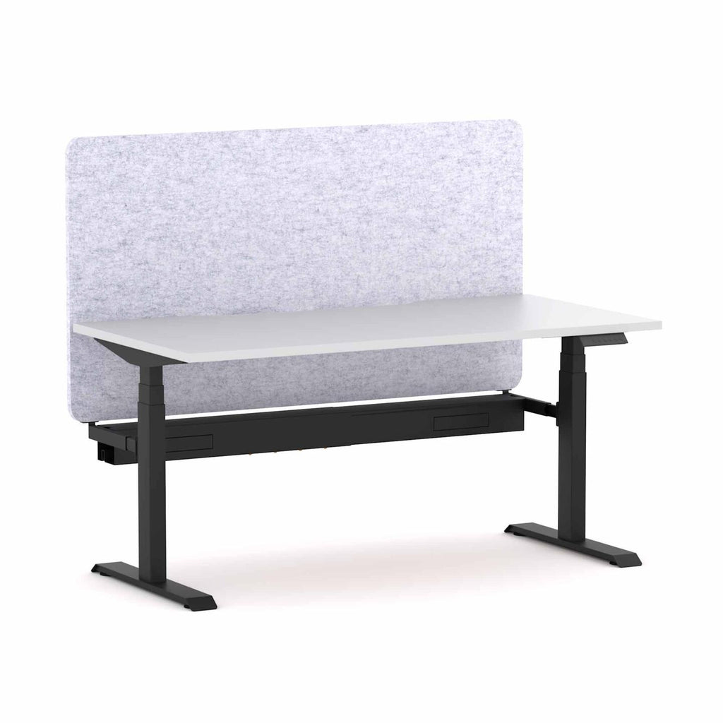 Klass 3C/2M Electric Single Workstation with AcoustiQ Screen - alternate view, size or finish; optional items may be shown