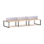 Anvil 6-User Double-Sided Workstation with AcoustiQ Screen - alternate view, size or finish; optional items may be shown