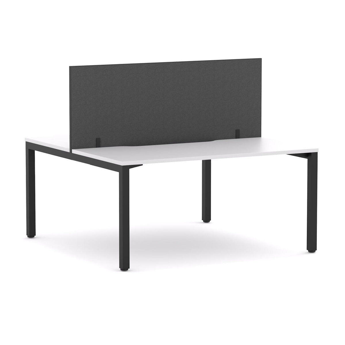 Axis 2-User Double-Sided Workstation with Edge25 Screen - alternate view, size or finish; optional items may be shown