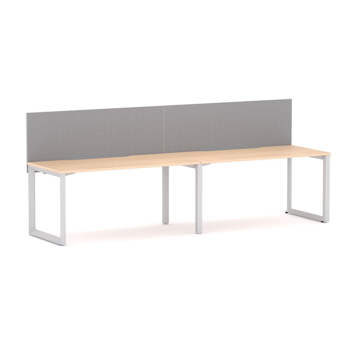 Anvil 2-User Single-Sided Workstation with Edge25 Screen - alternate view, size or finish; optional items may be shown