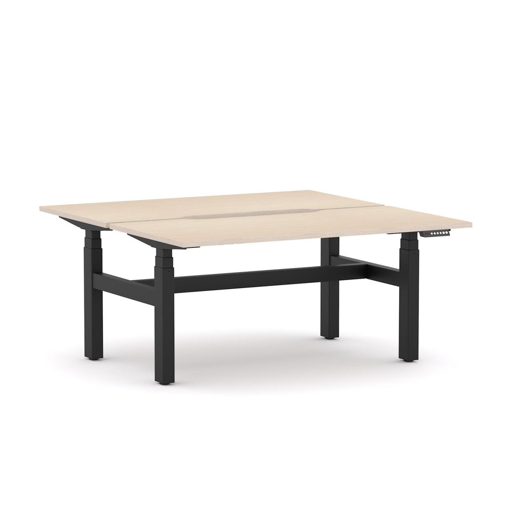 AgileMotion+ 3C/2M Electric Rectangle 2-Person DSD Workstation - alternate view, size or finish; optional items may be shown
