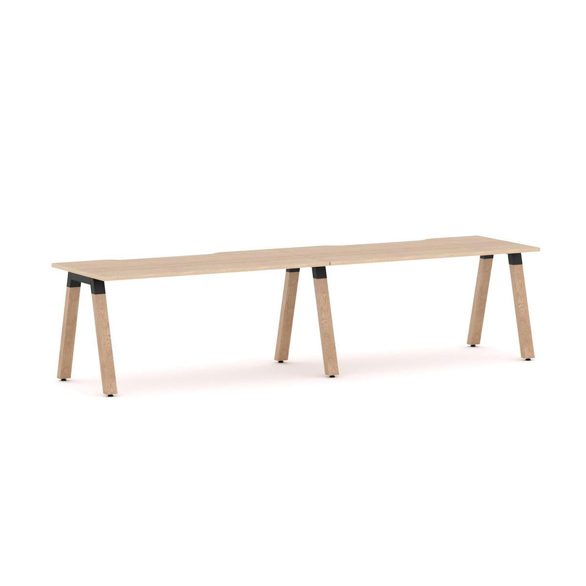 Plantation 2-User Single-Sided Workstation - alternate view, size or finish; optional items may be shown
