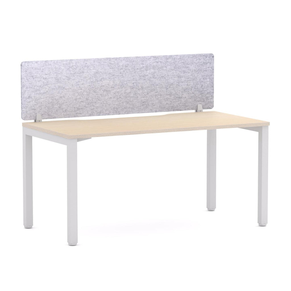 Axis Single Workstation with AcoustiQ Screen - alternate view, size or finish; optional items may be shown
