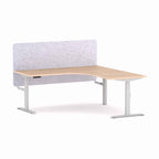 Klass 3C/2M Electric 90° Workstation with AcoustiQ Screen - alternate view, size or finish; optional items may be shown