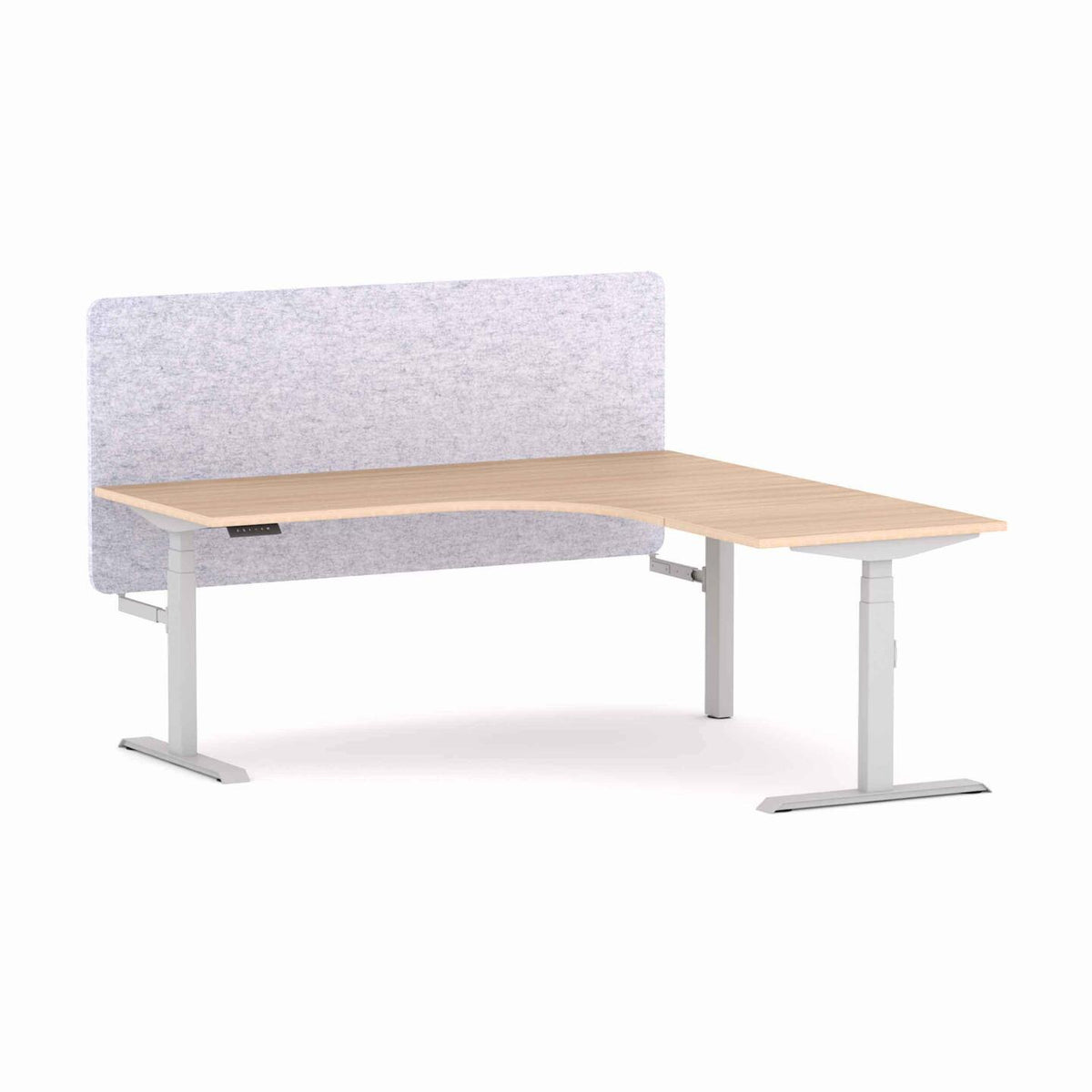 Klass 3C/2M Electric 90° Workstation with AcoustiQ Screen - alternate view, size or finish; optional items may be shown