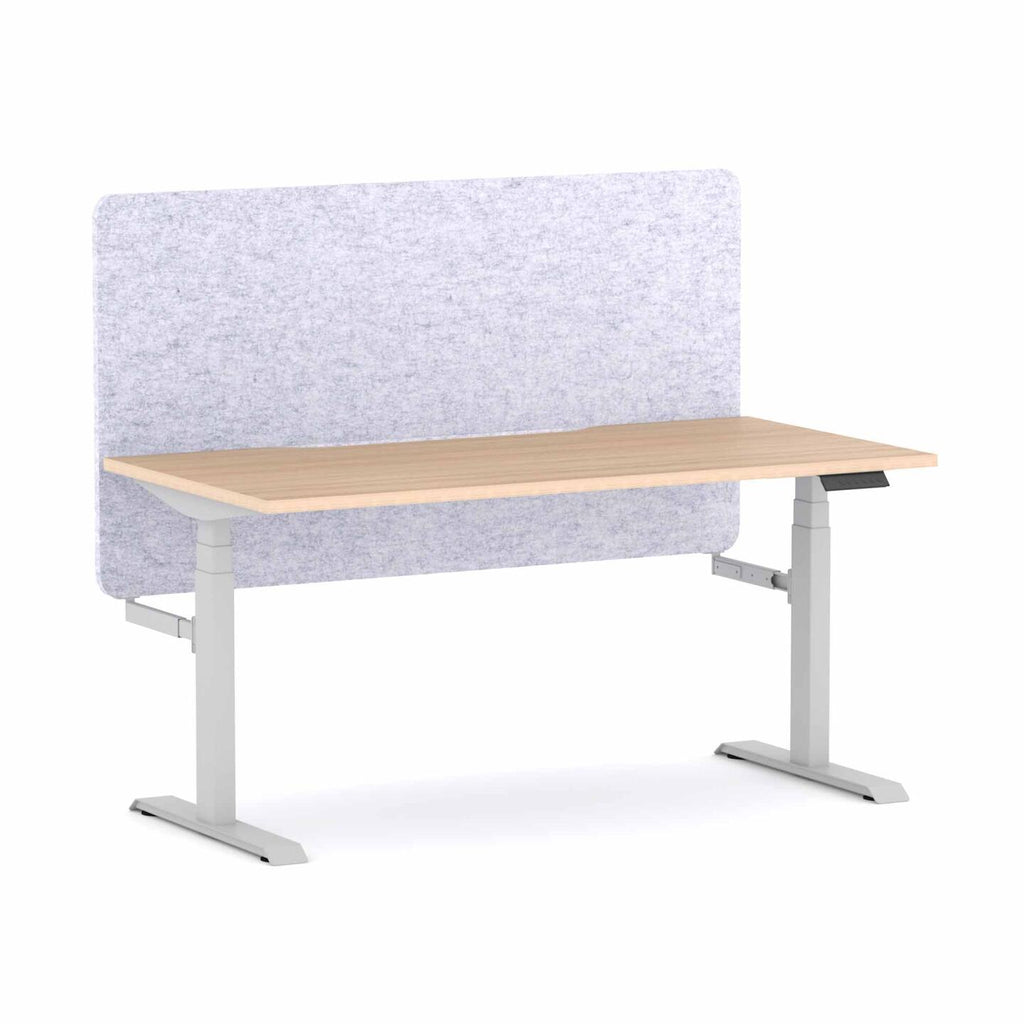 Klass 3C/2M Electric Single Workstation with AcoustiQ Screen - alternate view, size or finish; optional items may be shown