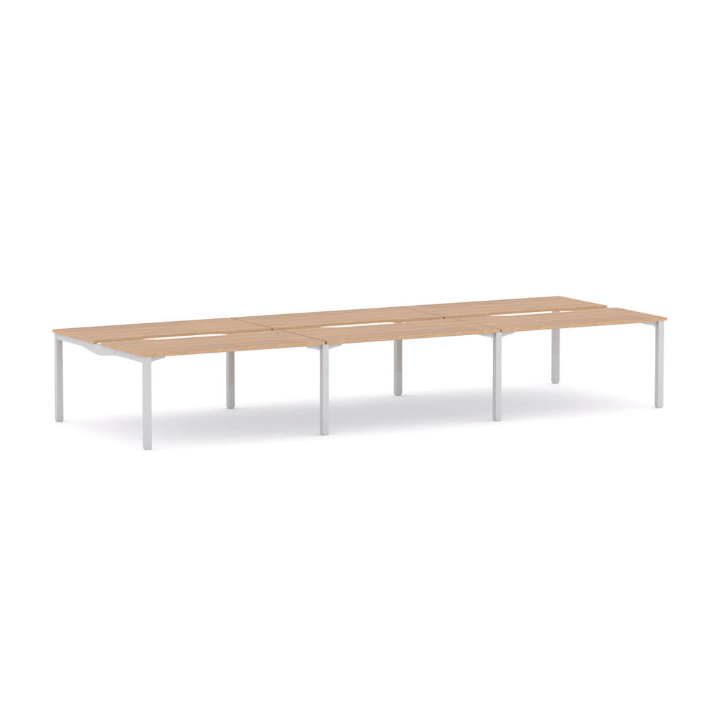 Axis Stretch 6-User Double-Sided Workstation - alternate view, size or finish; optional items may be shown