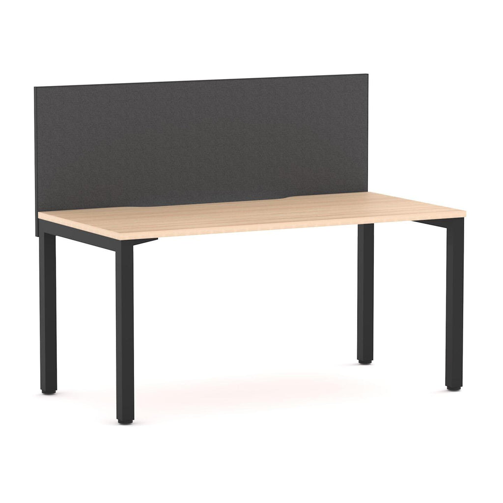 Axis Single Workstation with Edge25 Screen - alternate view, size or finish; optional items may be shown