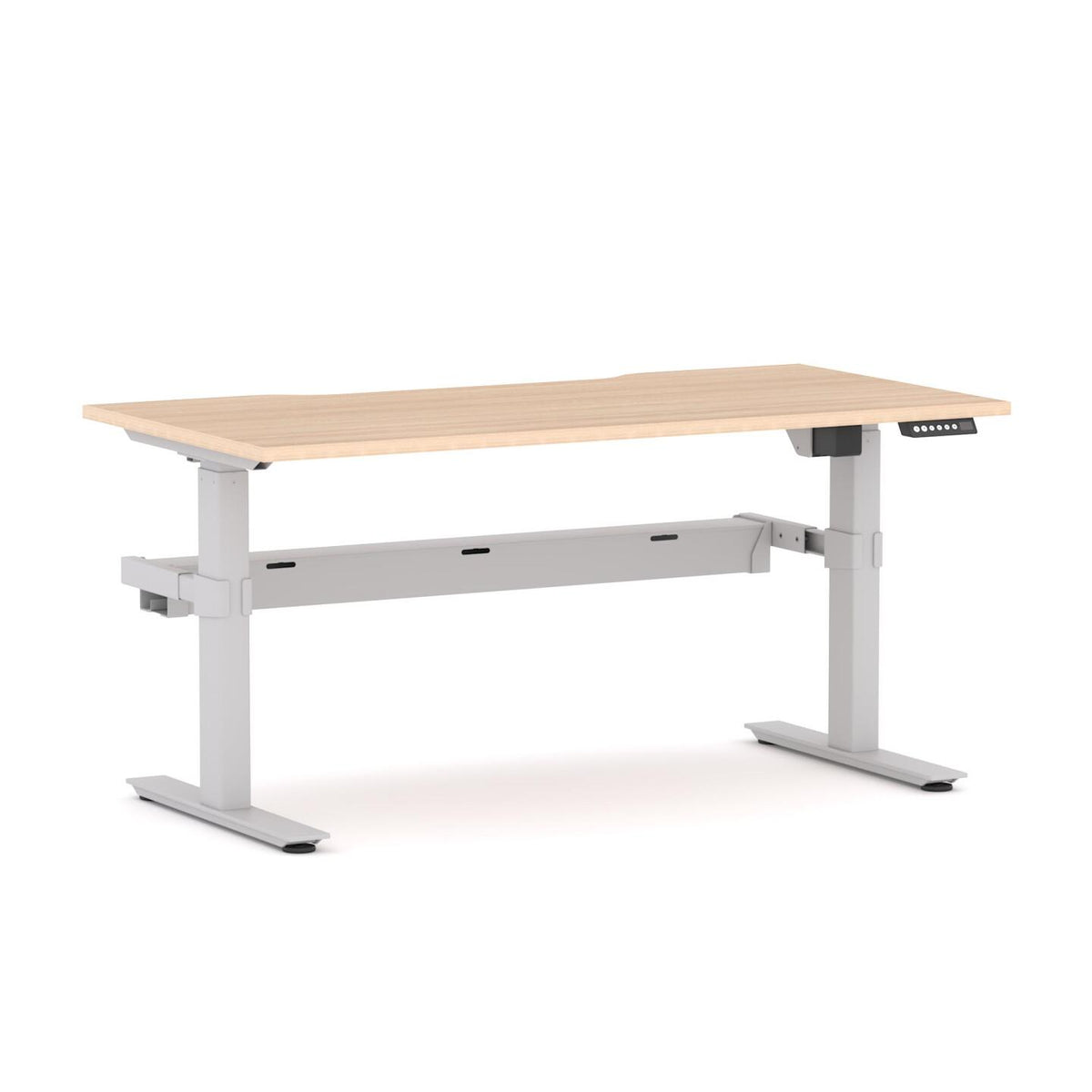 Agile 2C/1M Electric Straight Workstation - alternate view, size or finish; optional items may be shown