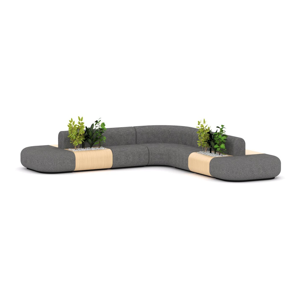 Grove Sofa Configuration 17 — Ash Grey #041