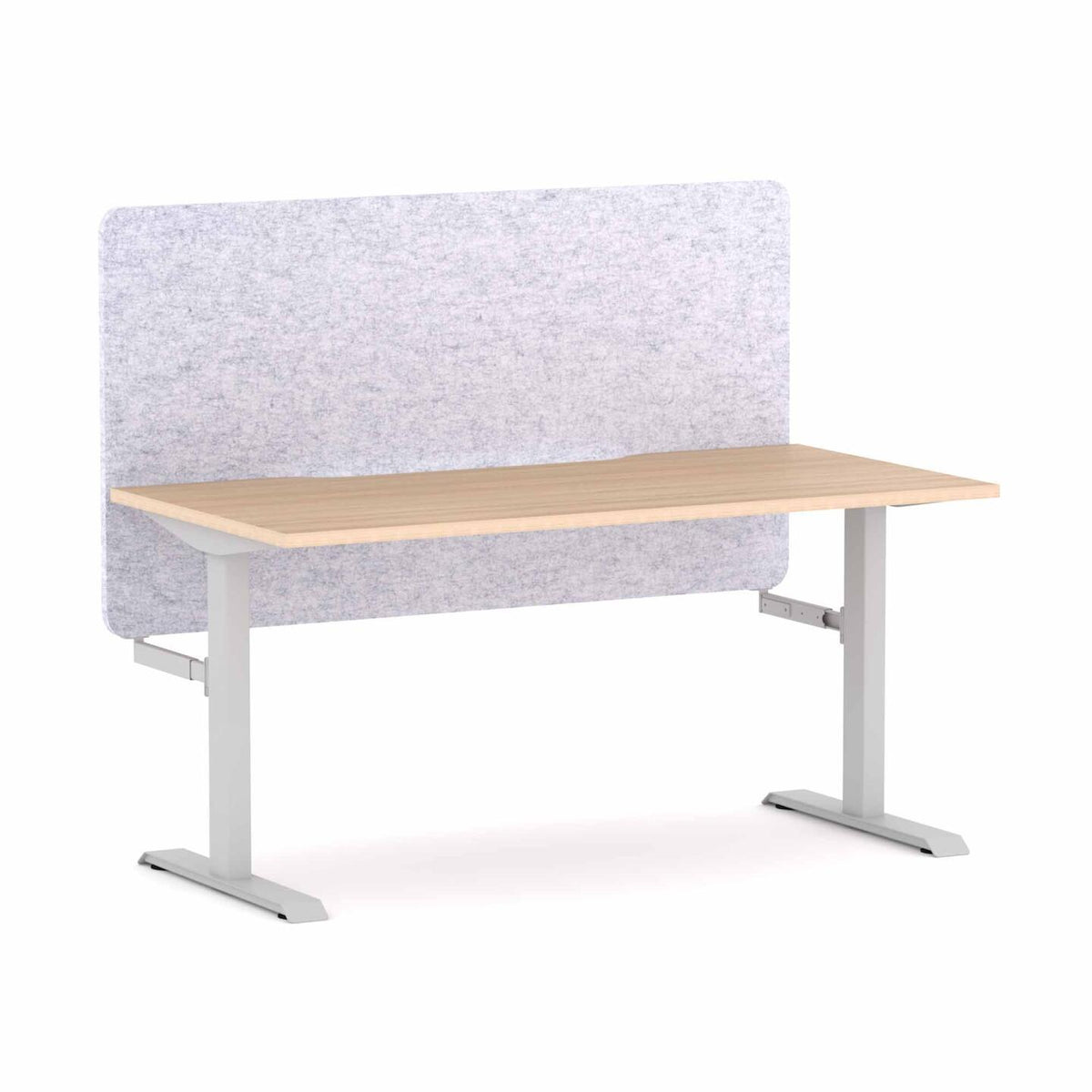 Klass Fixed Single Workstation with AcoustiQ Screen - alternate view, size or finish; optional items may be shown