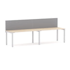 Axis 2-User Single-Sided Workstation with Edge25 Screen - alternate view, size or finish; optional items may be shown