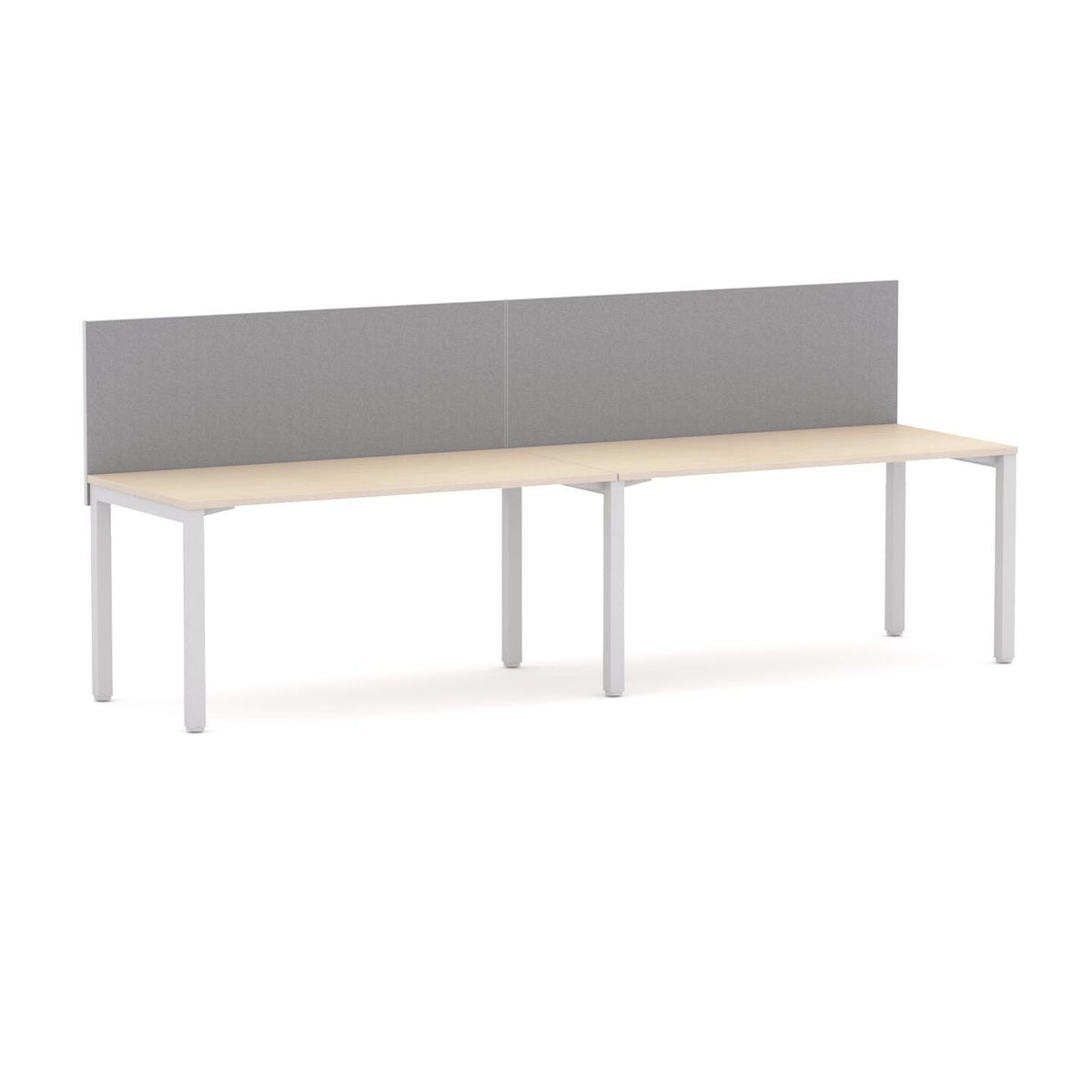 Axis 2-User Single-Sided Workstation with Edge25 Screen - alternate view, size or finish; optional items may be shown