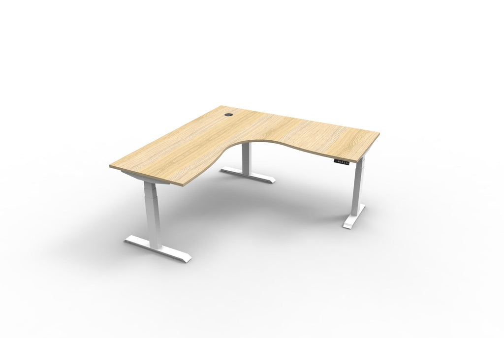 Boost+ Electric Height Adjustable Corner Workstation - Framed Screen Options - configuration image