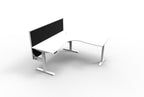 Boost+ Electric Height Adjustable Corner Workstation - Framed Screen Options - configuration image