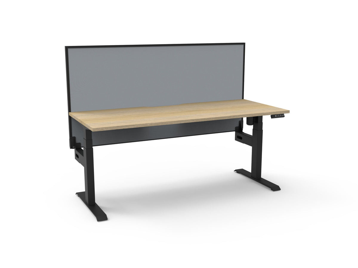 Boost Light Electric Height Adjustable Single Sided Workstation - Framed Screen Options - configuration image