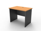 Rapid Worker Single Sided Desk - Beech Top & Ironstone Base