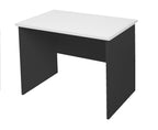 Rapid Worker Single Sided Desk - Natural White Top & Ironstone Base
