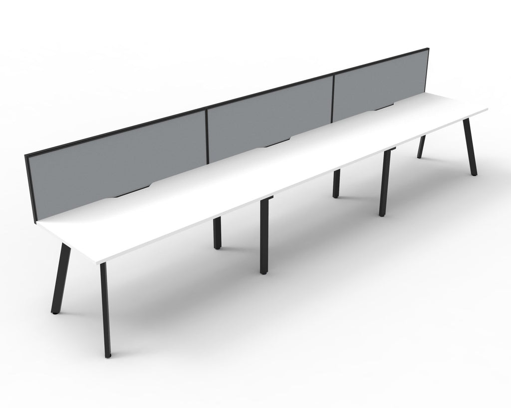 Eternity 3 Person Single Sided Workstation - Framed Screen - hover image