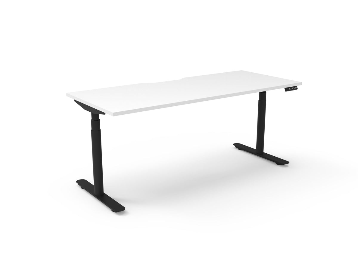 Halo+ Electric Height Adjustable Single Sided Workstation - Framed Screen Options - configuration image