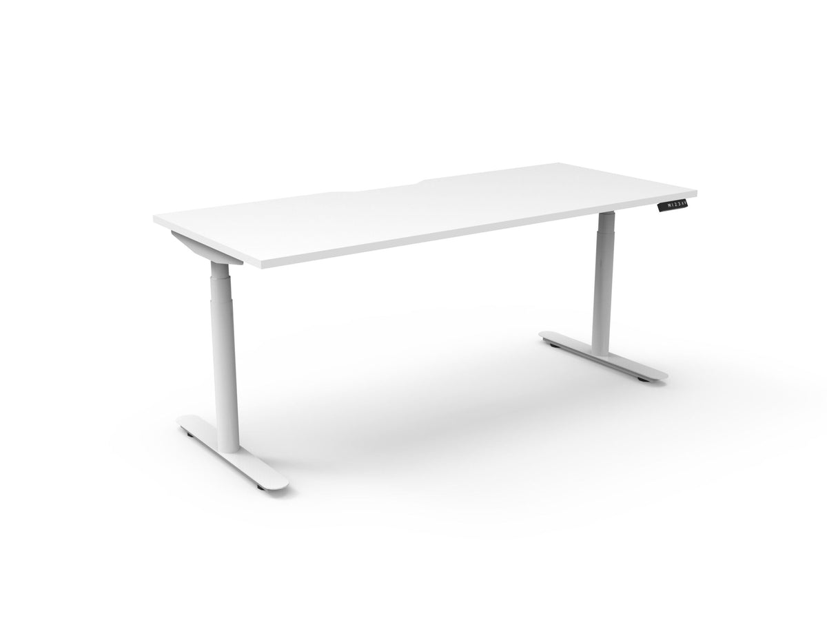Halo+ Electric Height Adjustable Single Sided Workstation - Framed Screen Options - configuration image