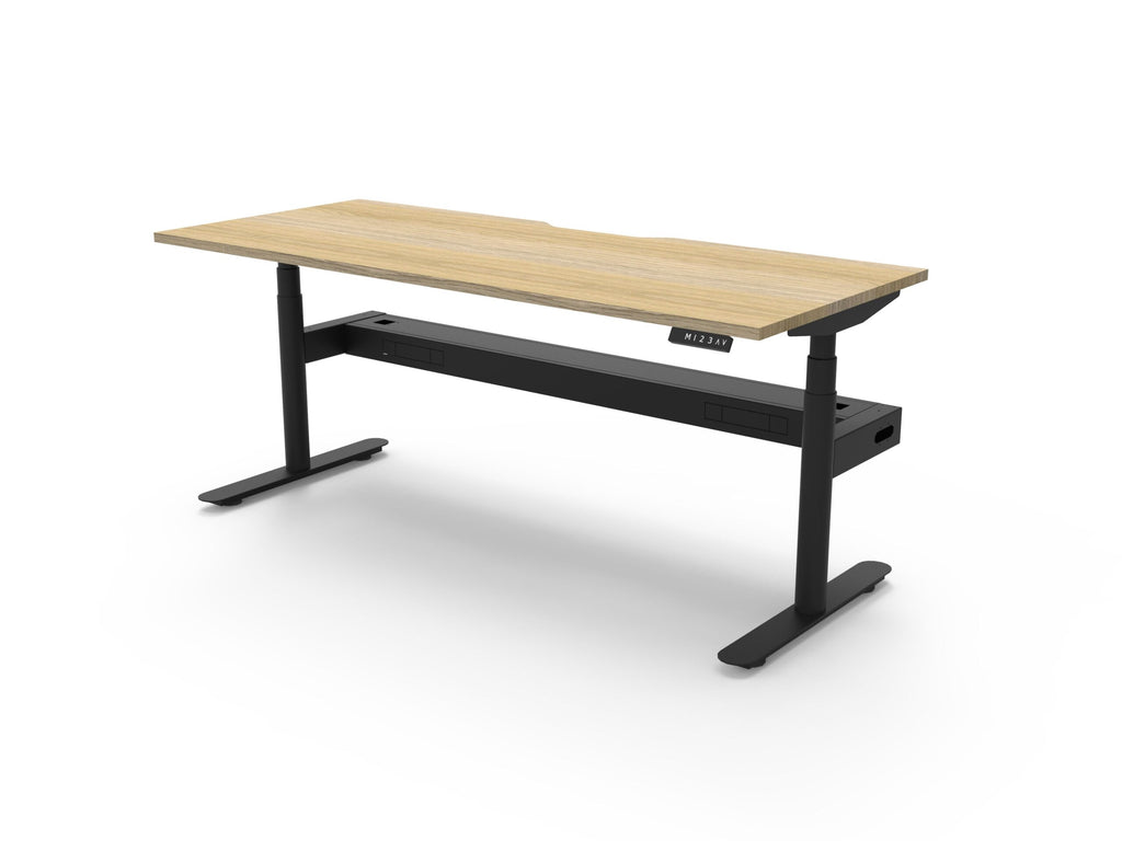 Halo+ Electric Height Adjustable Single Sided Workstation - Framed Screen Options - configuration image