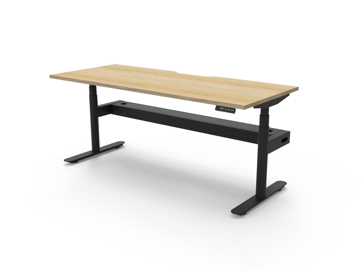 Halo+ Electric Height Adjustable Single Sided Workstation - Framed Screen Options - configuration image
