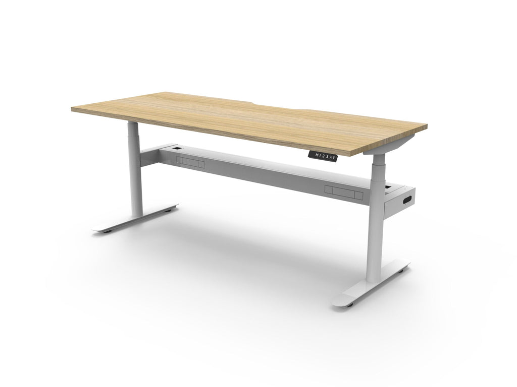 Halo+ Electric Height Adjustable Single Sided Workstation - Framed Screen Options - configuration image