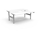 Halo+ Electric Height Adjustable 2 Person Back to Back Workstation - Framed Screen Options - configuration image