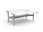 Halo+ Electric Height Adjustable 2 Person Back to Back Workstation - Framed Screen Options - configuration image