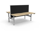 Halo+ Electric Height Adjustable 2 Person Back to Back Workstation - Framed Screen Options - configuration image
