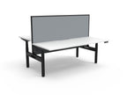 Halo+ Electric Height Adjustable 2 Person Back to Back Workstation - Framed Screen Options - configuration image