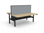 Halo+ Electric Height Adjustable 2 Person Back to Back Workstation - Framed Screen Options - configuration image