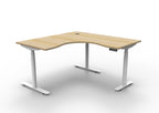 Halo+ Electric Height Adjustable Corner Workstation - Framed Screen Options - configuration image