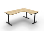 Halo+ Electric Height Adjustable Corner Workstation - Framed Screen Options - configuration image