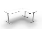 Halo+ Electric Height Adjustable Corner Workstation - Framed Screen Options - configuration image