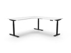 Halo+ Electric Height Adjustable Corner Workstation - Framed Screen Options - configuration image