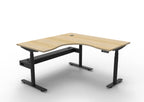 Halo+ Electric Height Adjustable Corner Workstation - Framed Screen Options - configuration image