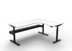 Halo+ Electric Height Adjustable Corner Workstation - Framed Screen Options - configuration image