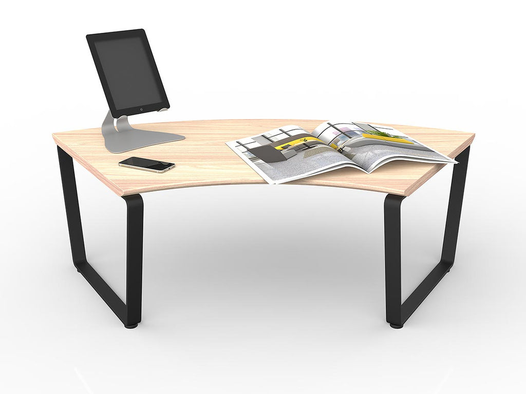 Motion Loop 60° Table - alternate view or finish; optional furnishings may be shown