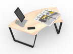 Motion Loop 60° Table - alternate view or finish; optional furnishings may be shown