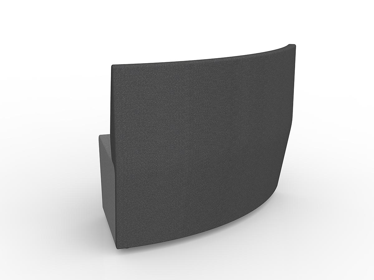 Motion Loop Curved Lounge 60° - Back Outside - alternate view or finish; optional furnishings may be shown