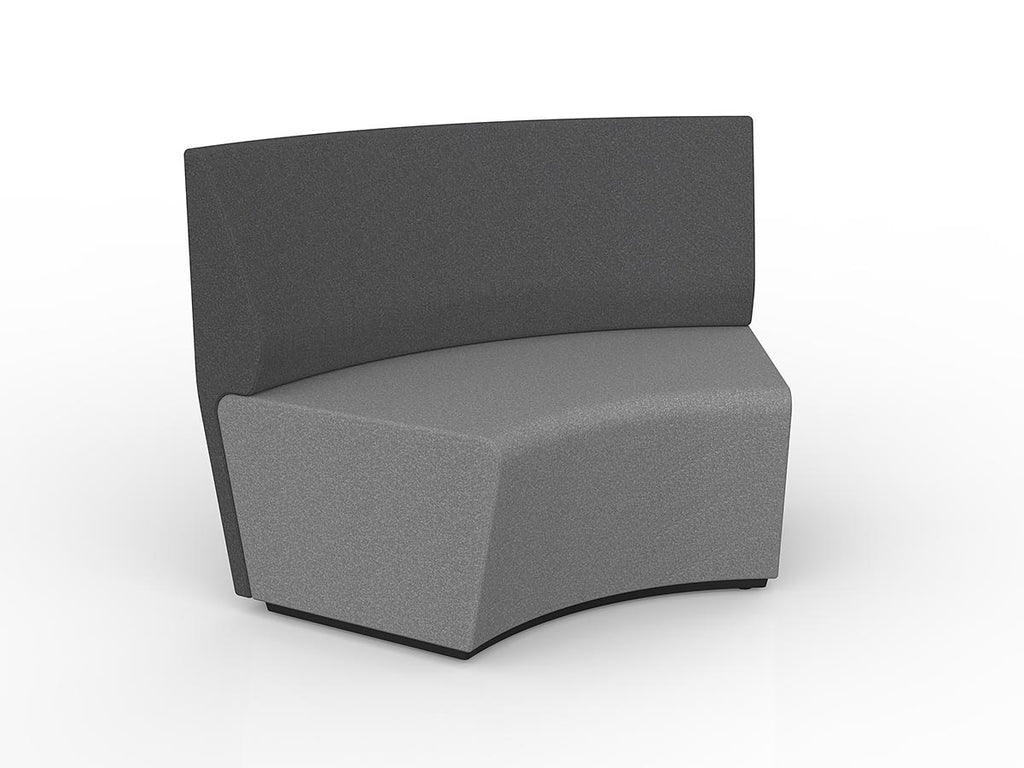 Motion Loop Curved Lounge 60° - Back Outside - alternate view or finish; optional furnishings may be shown