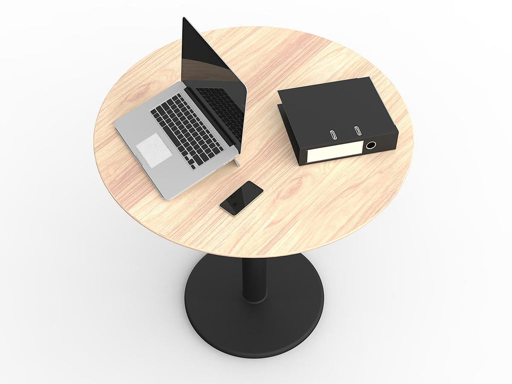 Motion Round Table - 1050mm High - alternate view or finish; optional furnishings may be shown