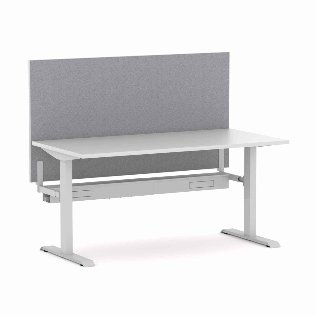 Klass Fixed Single Workstation with Edge25 Screen - alternate view, size or finish; optional items may be shown