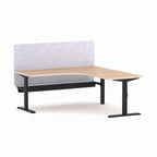 Klass Fixed 90° Workstation with AcoustiQ Screen - product image