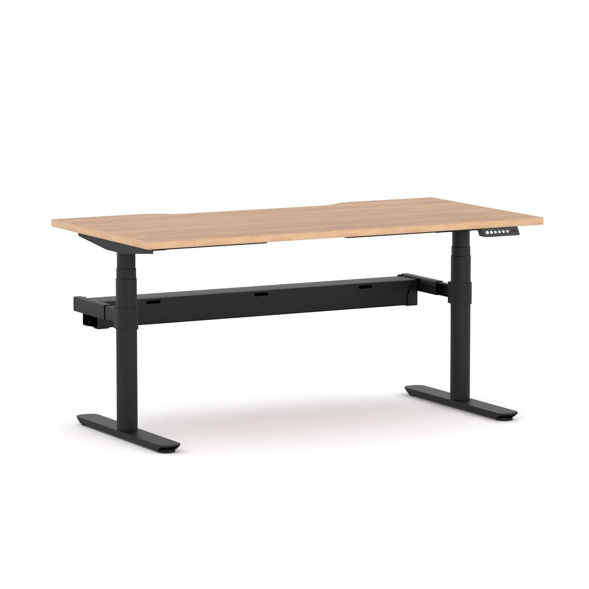 AgileMotion+ 3C/2M Electric Round Straight Workstation - alternate view, size or finish; optional items may be shown
